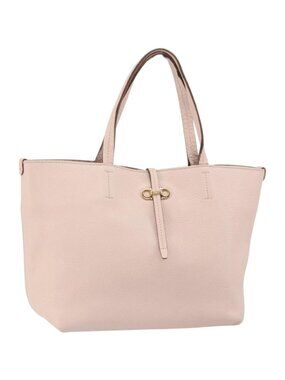 Salvatore Ferragamo Gancini Tote Bag Leather Pink Gold